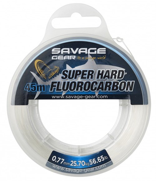 Savage Gear Super Hard Fluorocarbon 45 M 0.77 MM 25.70 KG 56.65 LB Clear