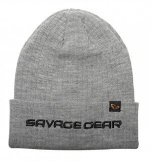 Savage Gear Fold-up Beanie One Size Light Grey Melange