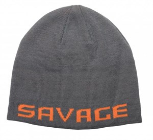 Savage Gear Logo Beanie One Size Rock Grey/Orange